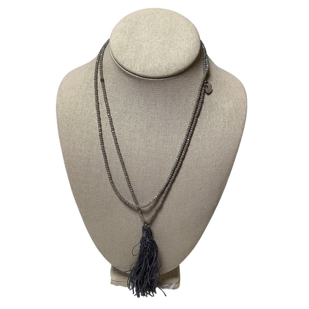 RS Paris Multi Strand Long Beaded Boho Tassel Pendant Statement Necklace A1-44